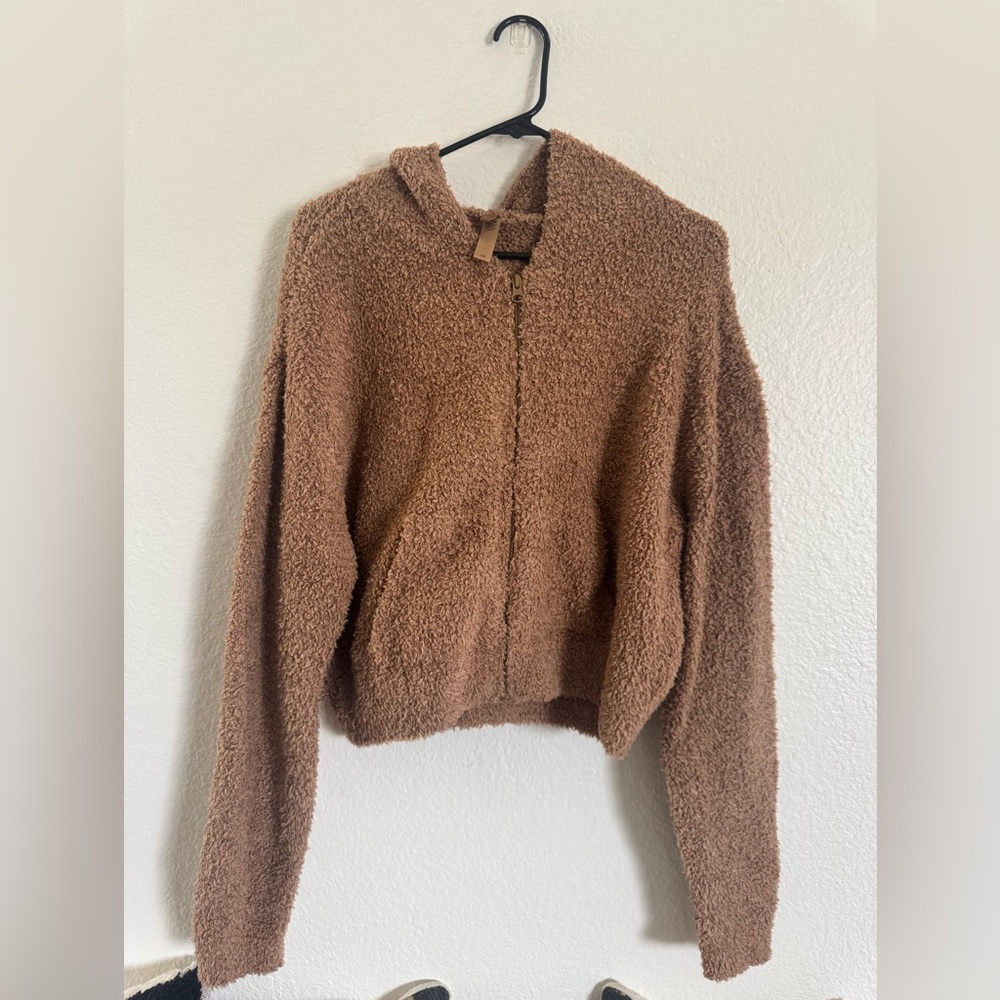 Skims Sherpa Style Zip up Hoodie SZ L/XL